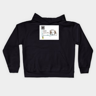 UK Two-Way Switch Wiring Diagram Kids Hoodie